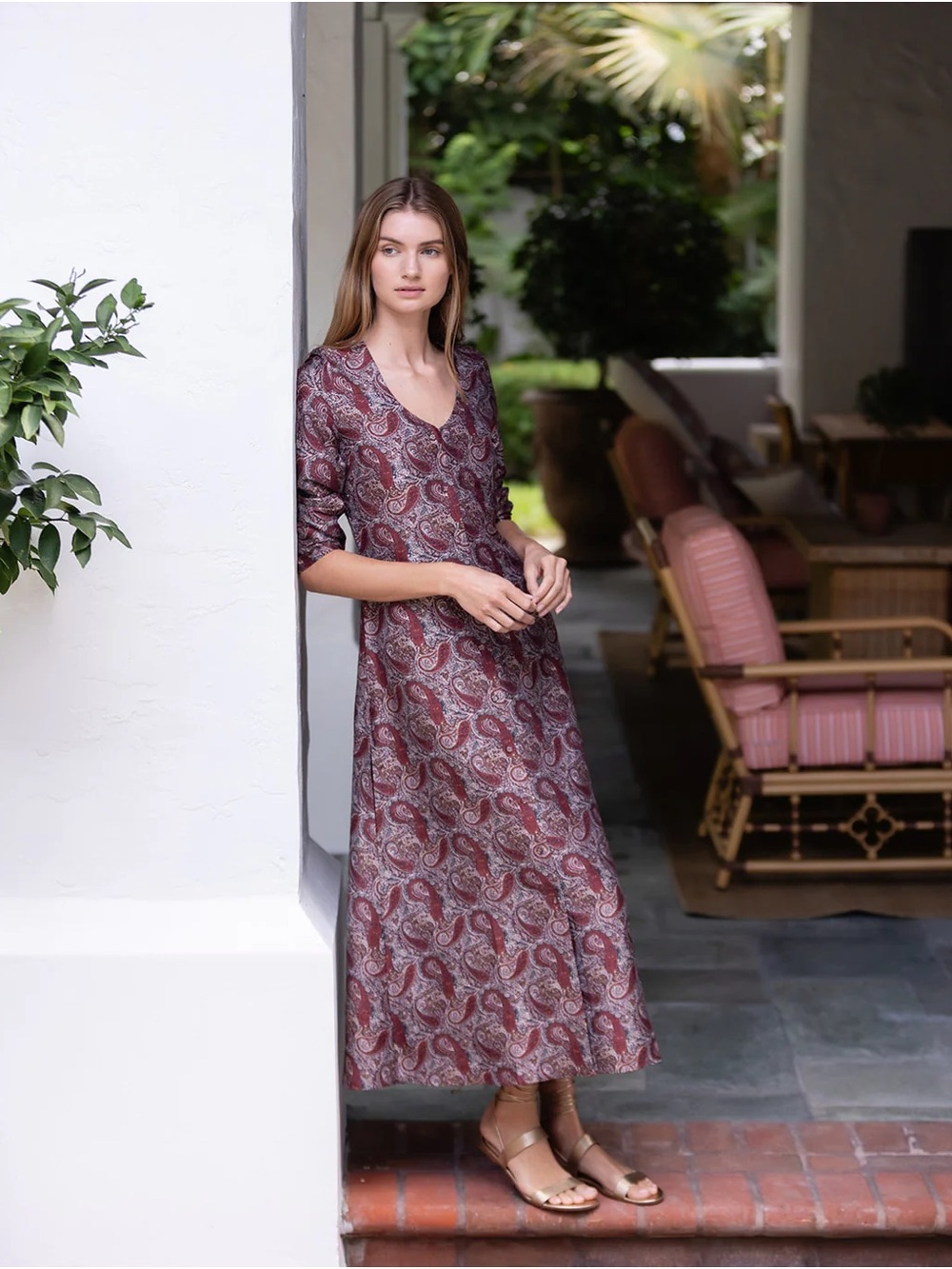 Gabriella Dress - Coco Palazzo Paisley